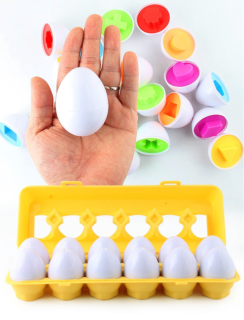 Educational Geometric Eggs | Stimulates intellectual growth and motor skills - Play and learn fun