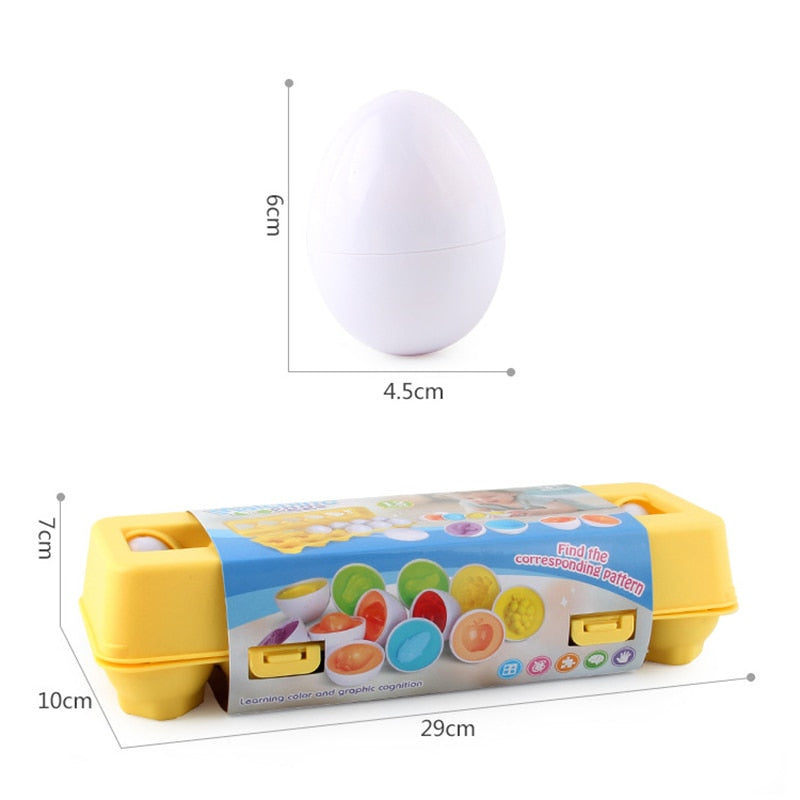 Educational Geometric Eggs | Stimulates intellectual growth and motor skills - Play and learn fun