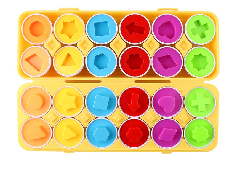 Educational Geometric Eggs | Stimulates intellectual growth and motor skills - Play and learn fun