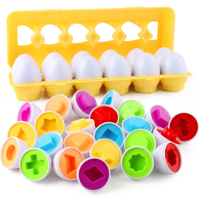 Educational Geometric Eggs | Stimulates intellectual growth and motor skills - Play and learn fun