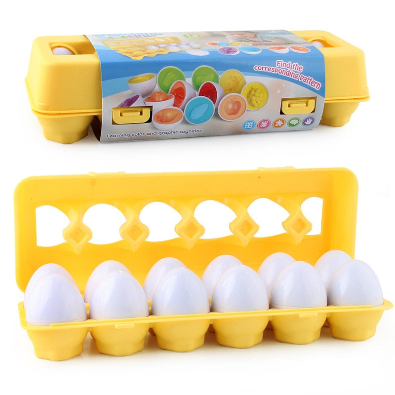 Educational Geometric Eggs | Stimulates intellectual growth and motor skills - Play and learn fun