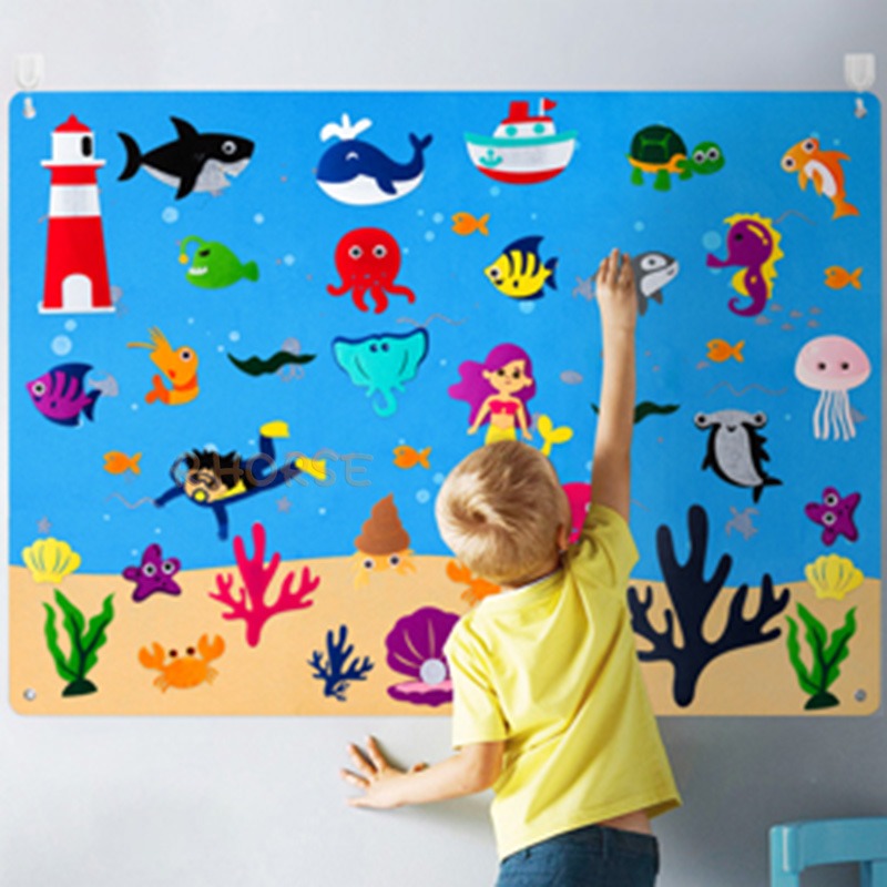 Toystar Felt board with animals | Educational toys for toddlers - Discover the world - Creëer magie met verhalen - Educati...