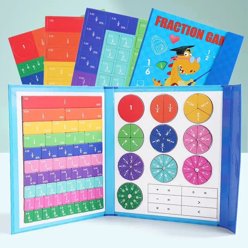Toystar Magnetix NumiBook | Learning through Play – Montessori Fractions Game with Magnetic Math Set - Leren door Spel – M...