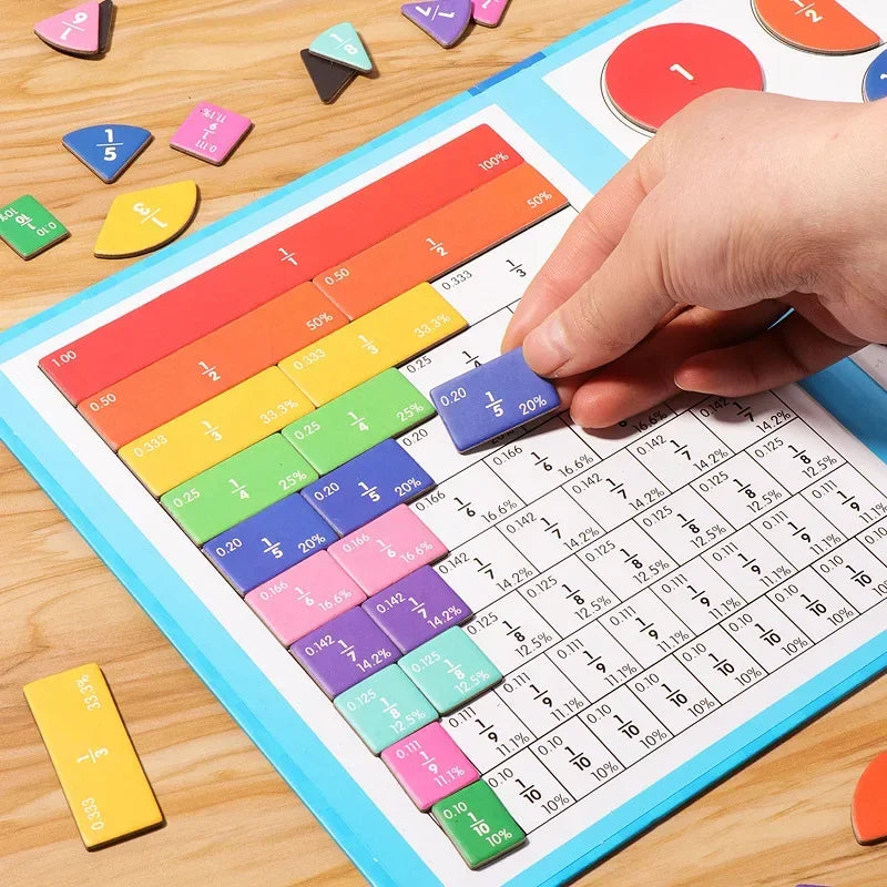 Toystar Magnetix NumiBook | Learning through Play – Montessori Fractions Game with Magnetic Math Set - Leren door Spel – M...