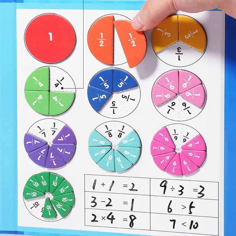 Toystar Magnetix NumiBook | Learning through Play – Montessori Fractions Game with Magnetic Math Set - Leren door Spel – M...