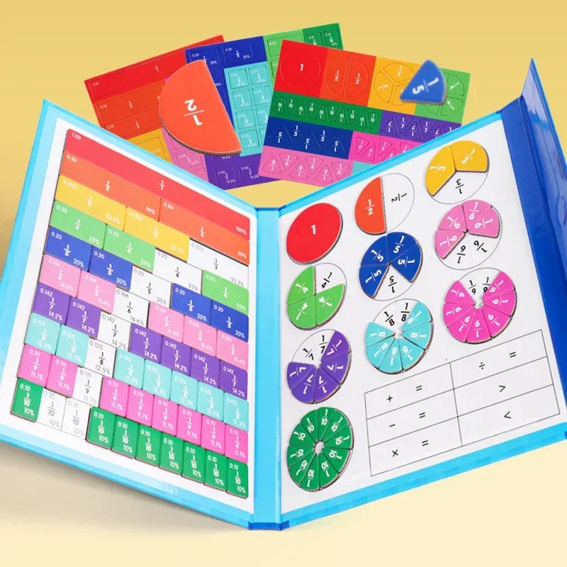 Toystar Magnetix NumiBook | Learning through Play – Montessori Fractions Game with Magnetic Math Set - Leren door Spel – M...