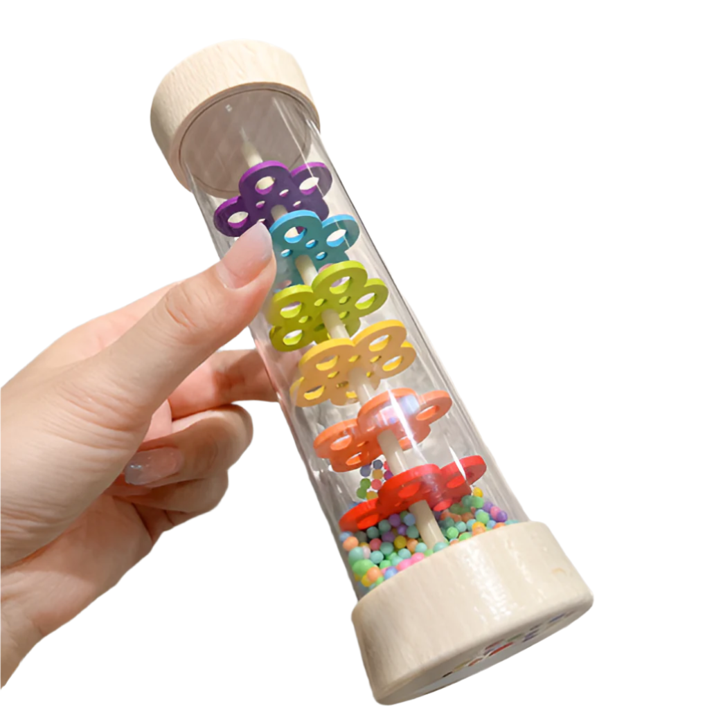 Toystar Ecotoys RainTune | Soothing rain music toy - Montessori Wooden Rain Rattle! - Rustgevend regenmuziek speelgoed - M...