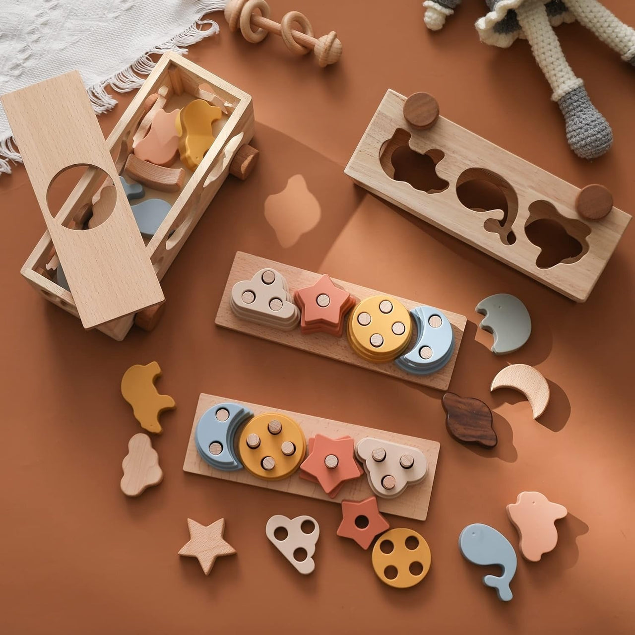 Toystar StackiPlay | Inspire Creativity - Montessori Silicone Stacking Toys - Inspireer Creativiteit - Montessori Silicone...