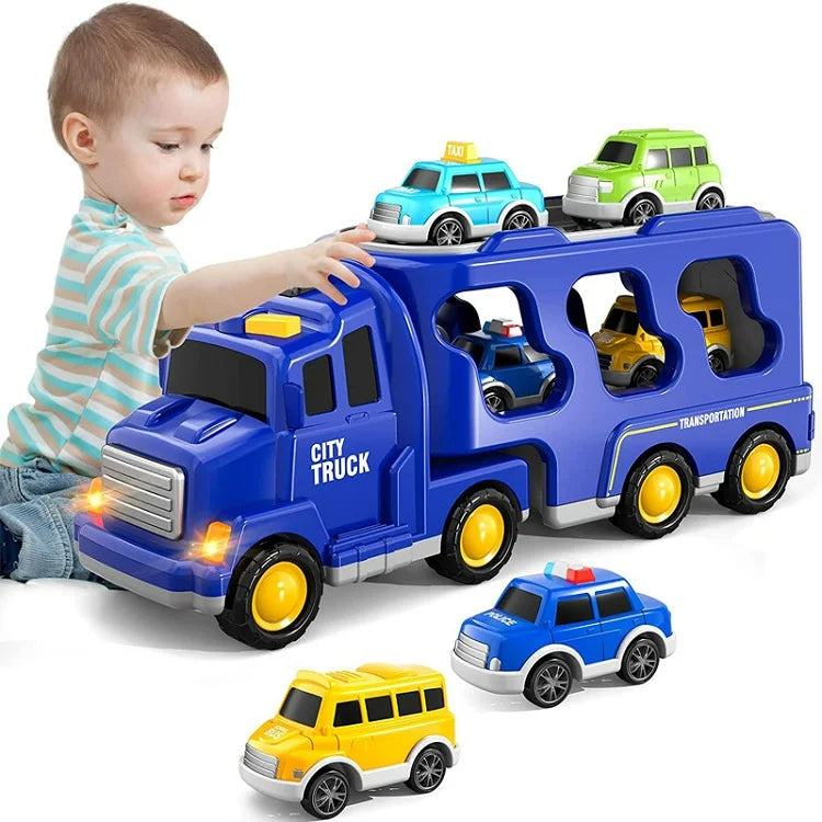 Toystar TransportFun | Toy truck set with light and sound - Magic Car City Adventure - Bestseller - Speelgoed vrachtwagens...