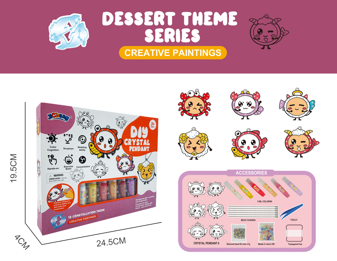 Toystar SparkleCharm | Magical creativity for little artists - DIY crystal pendant craft kit - Magische creativiteit voor ...