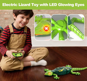 Wall-Climbing Chameleon – LED Eyes & Flexible Movement
