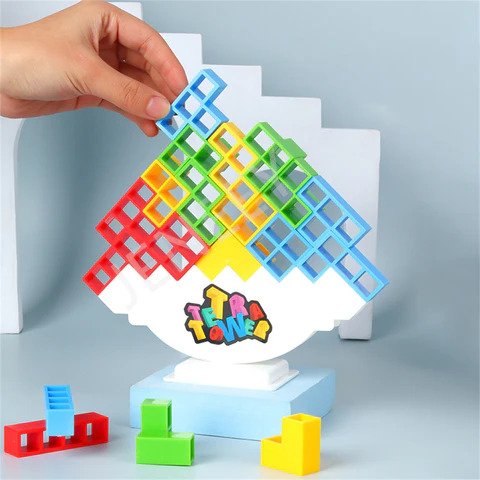 Toystar TetraTower |  Build and balance! - Tetris Stacking Game - Bouw en balanseer! - Tetris Stapelspel (10)