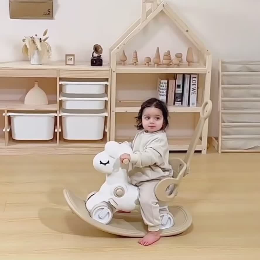 Shining Baby Rocking Horse | Magical fun for your little one - 2-in-1 Rocking Horse and Balance Bike