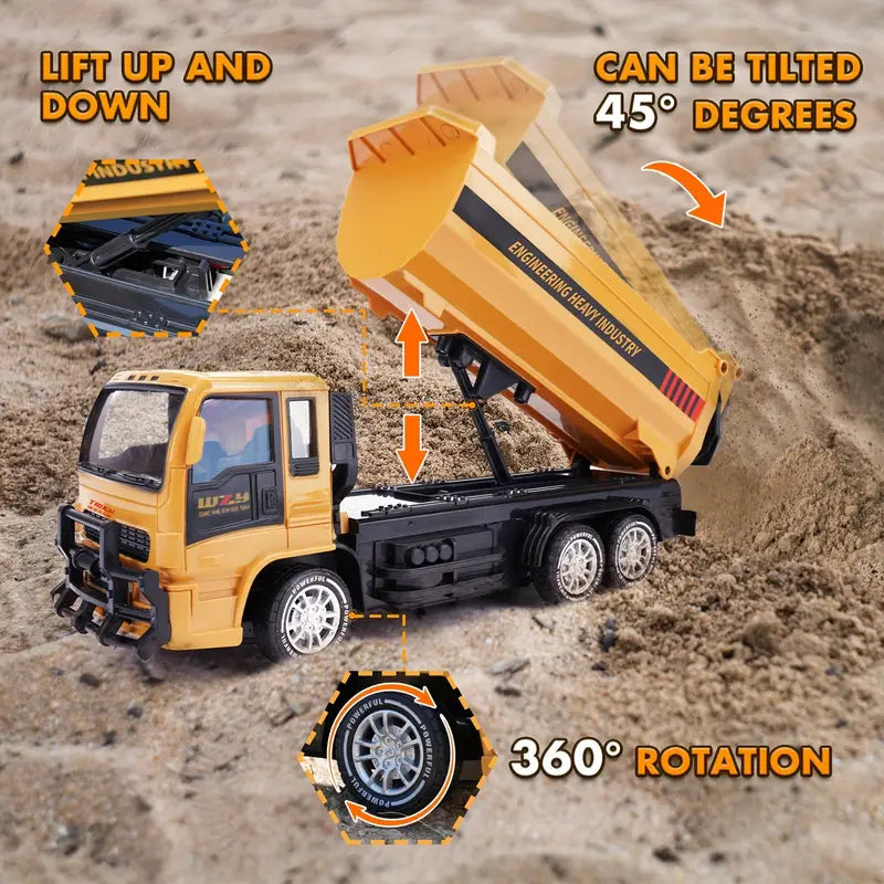 Toystar DynaTruck | Tough RC Truck - Robust Construction Vehicle for Children - Stoere RC Vrachtwagen - Robuust Bouwvoertu...