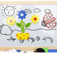 Thumbnail for EcoToys Creative Playboard | Stimulate Your Child's Imagination - Wooden Magnetic Chalkboard