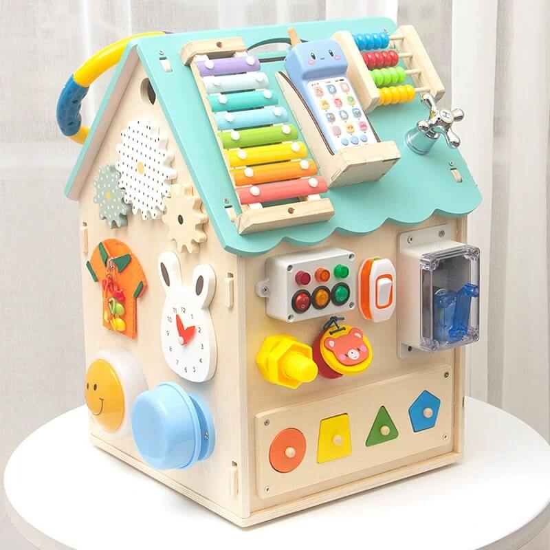 Toystar EcoToys Montessori Playhouse | Encourages creative play and development - Learn and discover fun - houten speelhui...
