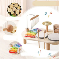Thumbnail for Toystar Educational Wooden Music Table – Complete Instrument Set for Toddlers, from 3 years - houten muziektafel (5)