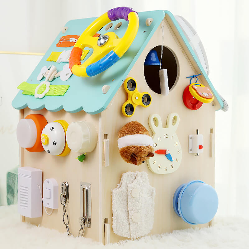 Toystar EcoToys Montessori Playhouse | Encourages creative play and development - Learn and discover fun - houten speelhui...