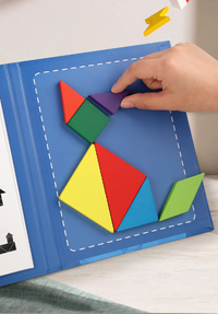 Thumbnail for Toystar Tangram Magic | Inspire Creativity - Montessori Magnetic Puzzle Book (11)