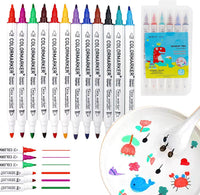 Thumbnail for Waterpaint Magic Marker Set | Create art in water - Includes FREE ceramic spoon