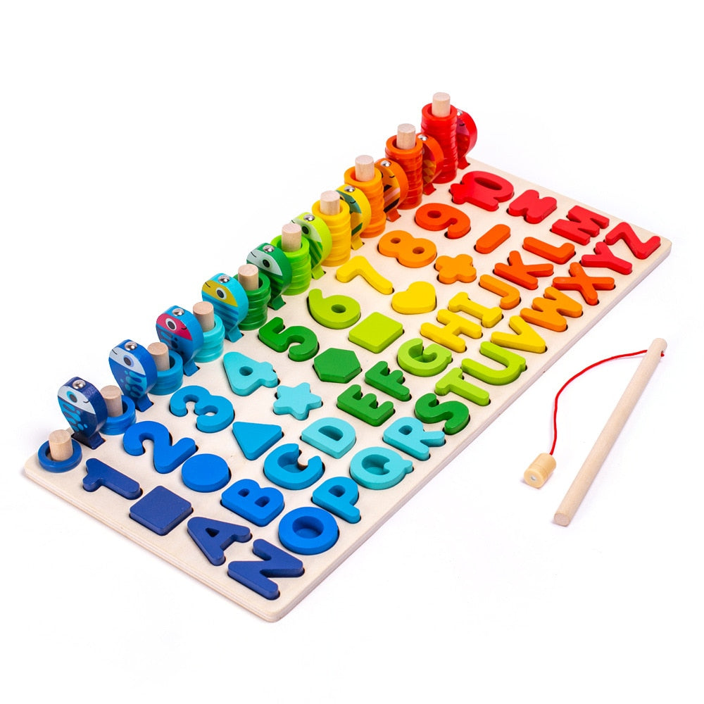 Ecotoys Montessori Game Board | Develop skills - Educational wooden board for children