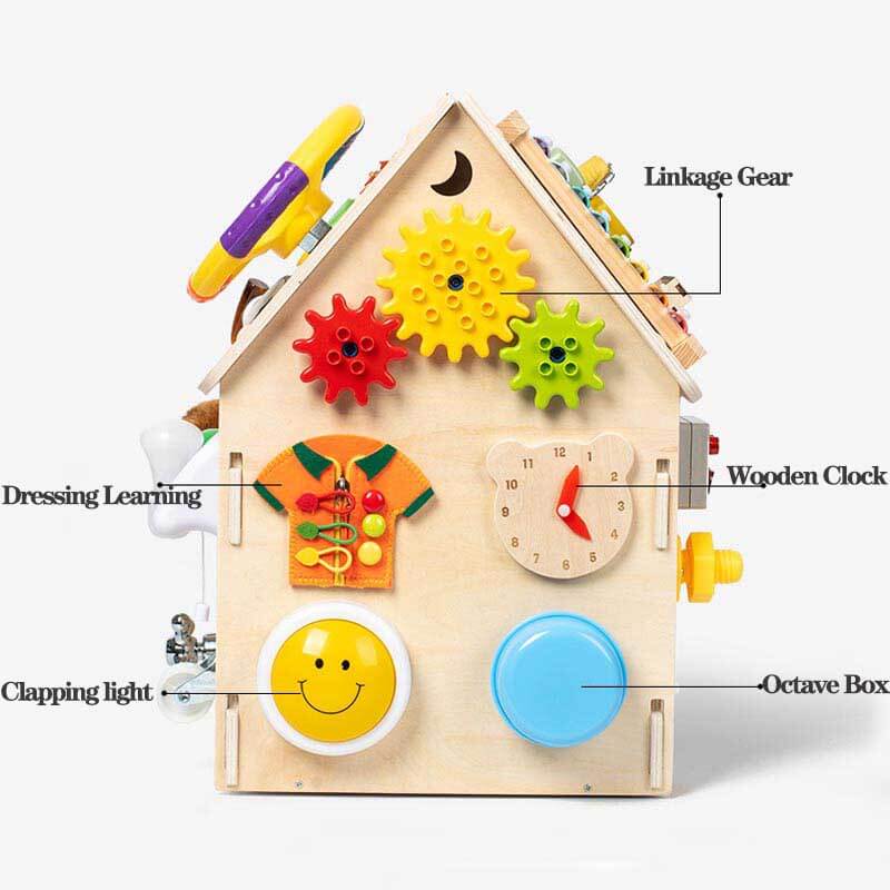 Toystar EcoToys Montessori Playhouse | Encourages creative play and development - Learn and discover fun - houten speelhui...