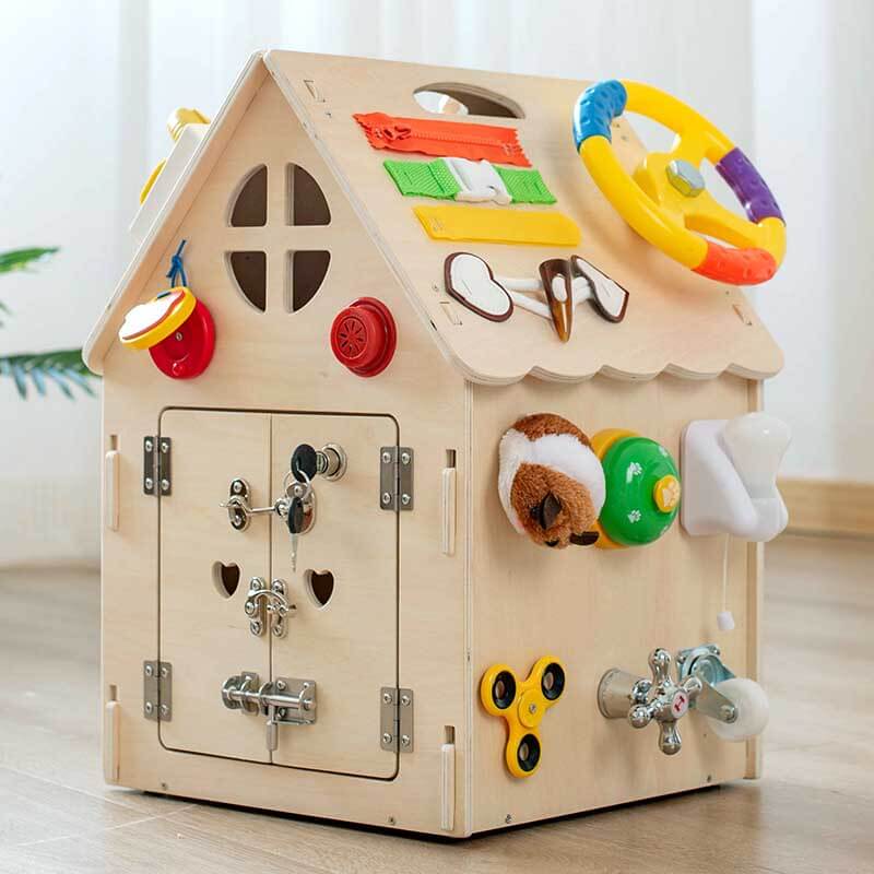 Toystar EcoToys Montessori Playhouse | Encourages creative play and development - Learn and discover fun - houten speelhui...