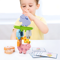 Thumbnail for Toystar EcoToys StackMaster | Improves Fine Motor Skills - Stacking Adventure Wooden Animal Block Game - Verbetert fijne m...