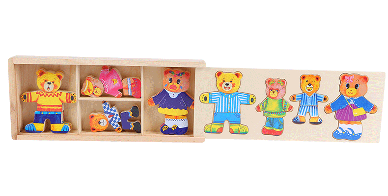 Toystar EcoToys ChicCub | Stimulate creativity and imagination - Dress up puzzle Boris - Stimuleer creativiteit en fantasi...