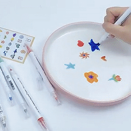Waterpaint Magic Marker Set | Create art in water - Includes FREE ceramic spoon