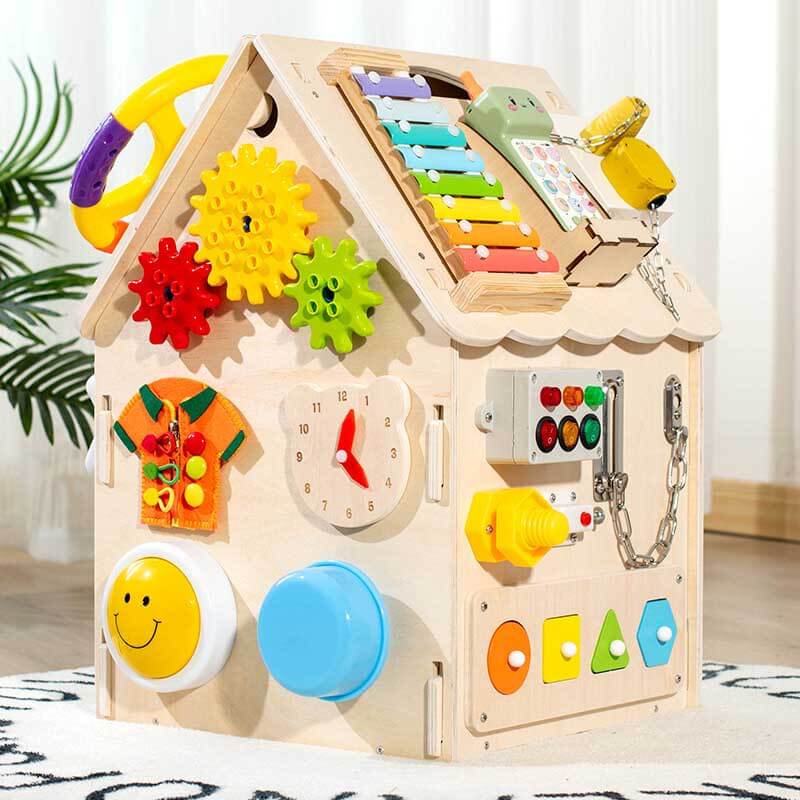Toystar EcoToys Montessori Playhouse | Encourages creative play and development - Learn and discover fun - houten speelhui...