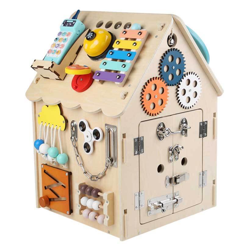 Toystar EcoToys Montessori Playhouse | Encourages creative play and development - Learn and discover fun - houten speelhui...