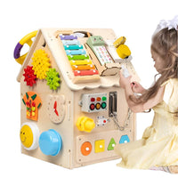 Thumbnail for Toystar EcoToys Montessori Playhouse | Encourages creative play and development - Learn and discover fun - houten speelhuis