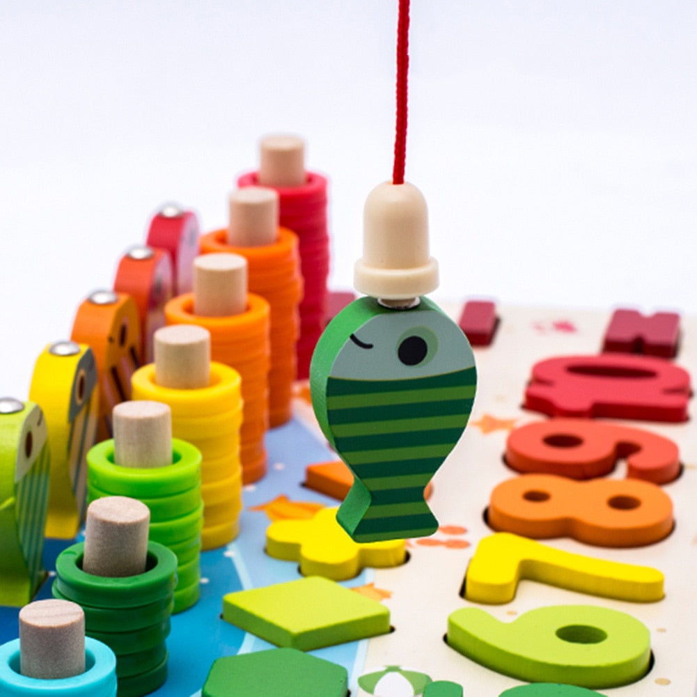 Ecotoys Montessori Game Board | Develop skills - Educational wooden board for children