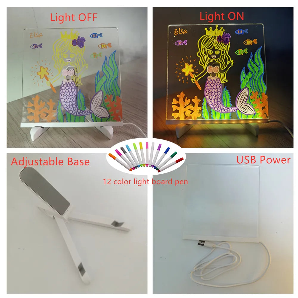 Toystar GlowNote | Magic Drawing Light for Kids - Create Illuminated Art - Magisch tekenlicht voor kinderen - Creëer verli...