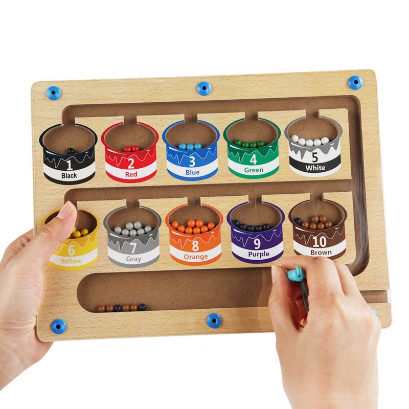 EcoToys | Educational maze adventure with magnets - Magnetic sorting board