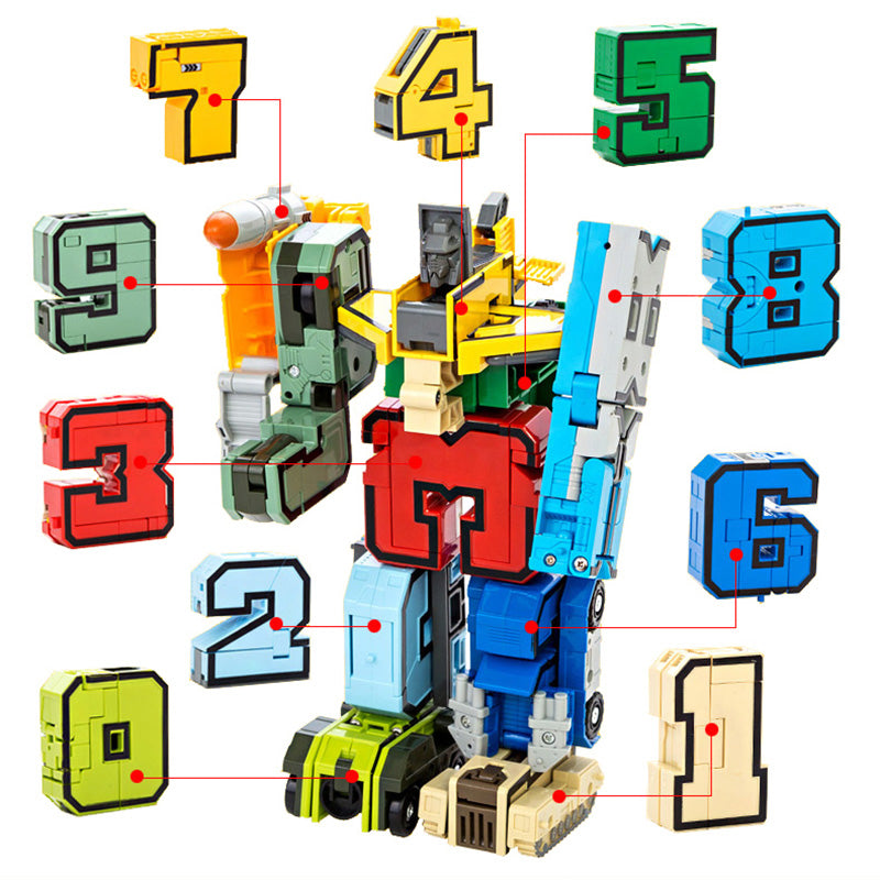 Toystar NumberBot | Build and learn through play - Transformable robot blocks - Bouw en leer spelenderwijs - Transformeerb...