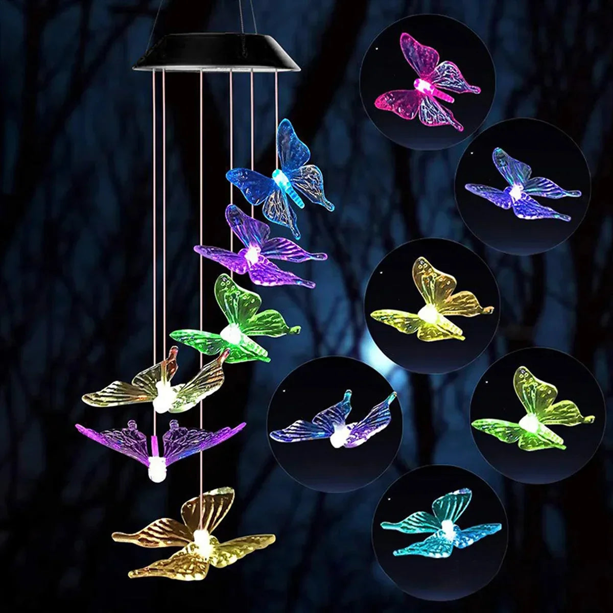 Toystar LumiFladder | Magical atmosphere for your garden - Solar LED wind chime - Magische sfeer voor je tuin - Solar LED ...
