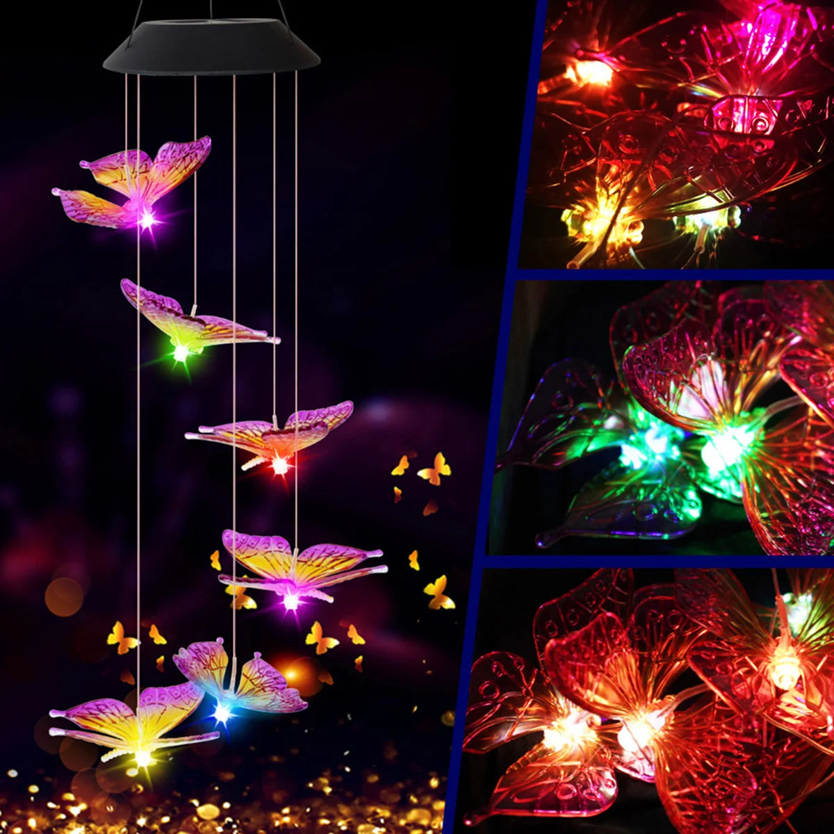 Toystar LumiFladder | Magical atmosphere for your garden - Solar LED wind chime - Magische sfeer voor je tuin - Solar LED ...