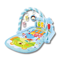 Musical Baby Play Gym With Piano – Tummy Time Mat With Lights & Animal Sounds
