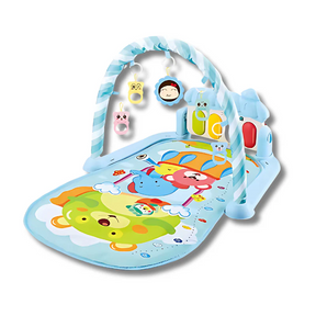 Musical Baby Play Gym With Piano – Tummy Time Mat With Lights & Animal Sounds