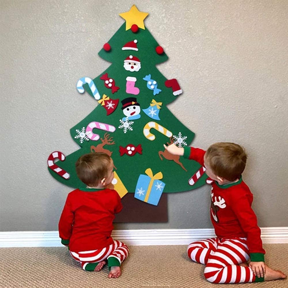 Toystar Felt board tree | Felt board Christmas tree for children - Ontsteek de feestelijke sfeer met de familie - Doe-het-...