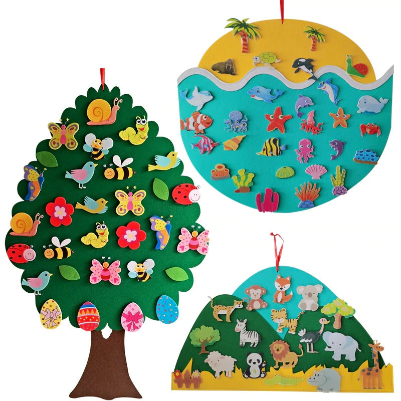 Montessori Felt Board | Creative - Educational Toys for Children