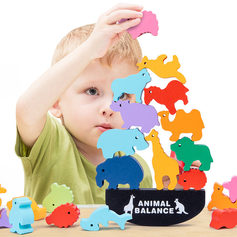 Toystar EcoToys Cradle Animals | Develop Playful Balance - Unique Montessori Toys - Ontwikkel Speels Balans - Uniek Montes...