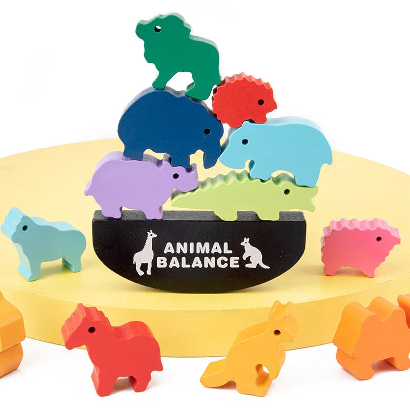 Toystar EcoToys Cradle Animals | Develop Playful Balance - Unique Montessori Toys - Ontwikkel Speels Balans - Uniek Montes...