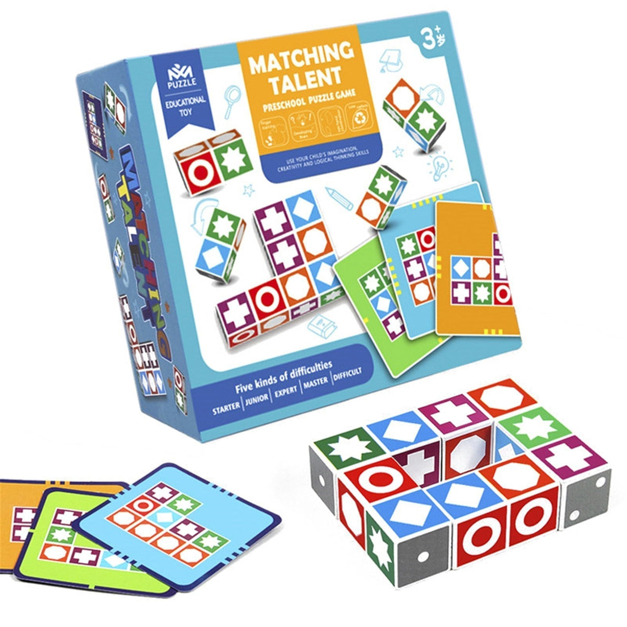 Logical Puzzle | Challenge your mind with fun - Wooden building blocks puzzle game for smart thinkers
