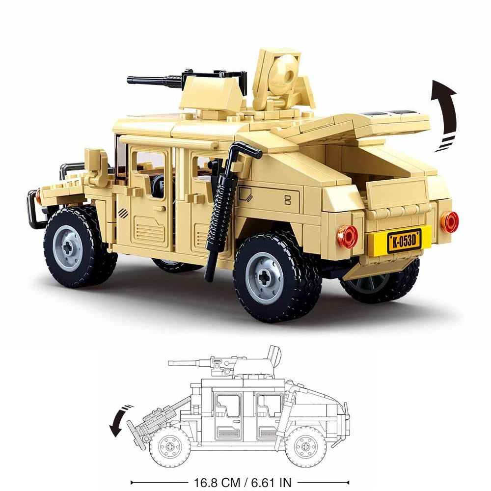 Toystar Military Humvee Jeep | Realistic Building - Create a Military Jeep for Action Figures - Realistisch Bouwen - Maak ...