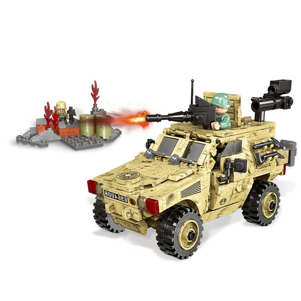 Toystar BrickForce Army Truck Hummer H2 | Building fun for young and old - 265 Bricks - Bouwplezier voor jong en oud - 265...