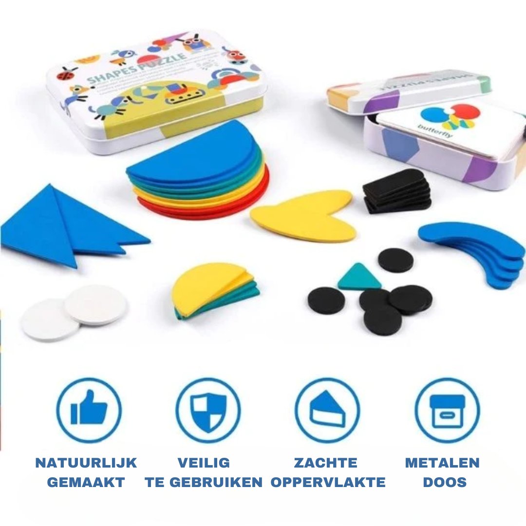 Toystar ShapeGenius | Learning through play with shapes - Wooden geometric puzzle for children - Bestseller - Spelend lere...