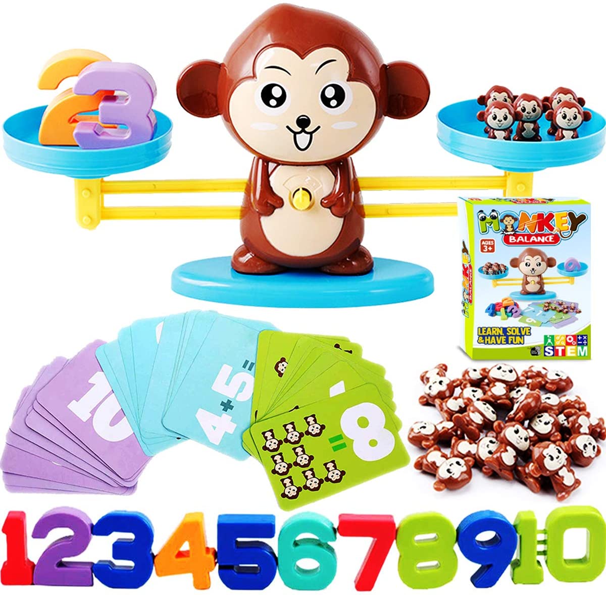 Toystar MathMonkey Balance Game | Make learning math fun - Educational and interactive math game - Maak leren wiskunde leu...
